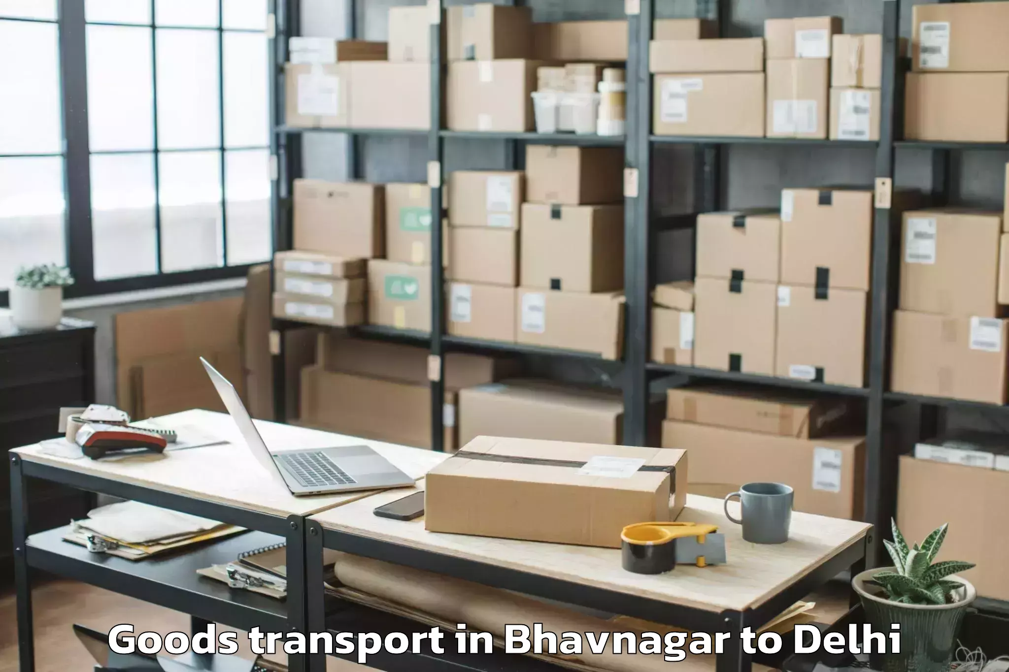 Book Bhavnagar to Mgf Metropolitan Mall Delhi Goods Transport